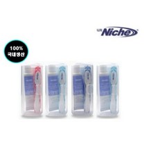 니치 접이식 여행용 휴대용 칫솔치약세트(전용케이스포함), 70g, 1세트, 색상(램덤)