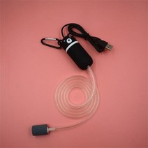 휴대용산소통 산소캔 산소호흡기 휴대용 소형 산소 공기 펌프 수족관 어항용 음소거 물, [04] Black