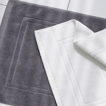 소소모소 타월 발매트(240g) 2종(화이트 그레이), 화이트