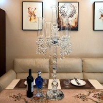 유럽 크리스탈 캔들 홀더 웨딩 소품 장식 호텔 장식품, 056L 48x48x100CM