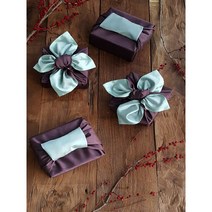 보자기사랑 실크겹보자기 55 75 90 110, 브라운/민트