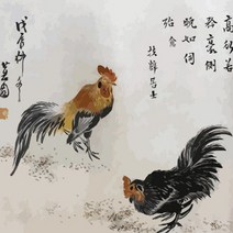 아이윙스 피포페인팅 Q1341 신윤복 닭 DIY명화그리기 DIY그림그리기, 단품