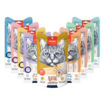 완피 크리미 퓨레 고양이 츄르 25P 대용량, 멀티팩 14gx25p