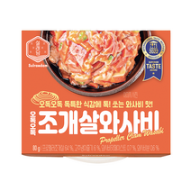 설래담 밥도둑 1개입 6종 골라담기 붉은대게딱지장 간장새우비빔장 칠게젓 날치알, 설래담 오독오독 조개살 와사비 1개입 80g, 80g, 1개