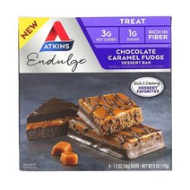 앳킨스 초콜릿 카라멜 퍼지 바 34g Atkins Chocolate Caramel Fudge Bar, 1개
