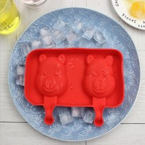 소프트아이스크림기계 가정용 아이스크림메이커 집에서 만든 DIY 실리콘 아이스크림 금형 냉동 캔디 만화, 03 03