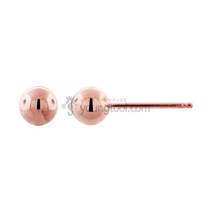 14K 핑크 골드필드 볼 포스트 장식 4.0 mm 1개입, 단품