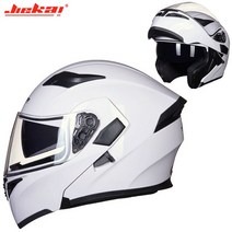 시스템헬멧 풀페이스헬멧 블루투스 카본 헬멧 DOT JIEKAI JK902 바이크 오토바이 더블 렌즈 모토 크로스 스쿠터 블랙 화이트 레드 M L XL 2XL, [04] XXL, [05] E