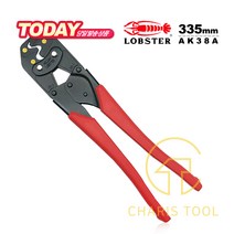 LOBSTER 로보스터 터미널 압착기 AK38A 335mm 경량 휴대용 클림핑 공구 동선용 압착단자 슬리브 일본 일제 로보스타 카리스툴
