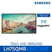 삼성 매직인포 서비스 결합 상품 스마트 사이니지 모니터 75인치 LH75QMR, 천장형