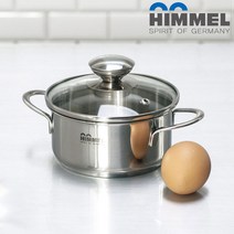 힘멜 이유식 양수 편수 미니냄비 3중바닥 인덕션 스텐 라면냄비 12Cm 14Cm 16Cm, 2.양수 14Cm
