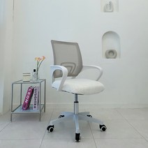 16피스 사무용 컴퓨터 학생 책상 사무실 의자 N70W, 화이트