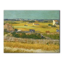 [인메이블] 세계 명화액자 60종 33~46번 대형 캔버스 빈센트 반 고흐 해바라기 클림트 모네 그림 선물, 36.[I]IA고흐-라크로의 추수, 캔버스액자, 20호