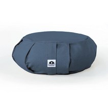Waterglider International Zafu 쿠션 요가 명상 베개 미국 메밀 충전재 앤트러사이트 그레이 바이오더, Indigo Blue