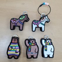 천연 커피박키링 DIY 핸드메이드키링, 3.나뭇잎