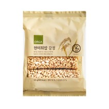 ORGA 간식 현미튀밥 강정 (105g) 탕비실 회사 어린이 성인 캠핑 차박 홈파티 영화 선물, 5개