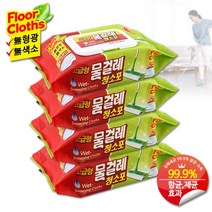에이스 [고급형]물걸레청소포25매(중형), 4개
