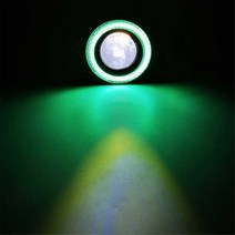 자동차 후진등 전조등 2Pcs 12V 유니버설 COB LED DRL 운전 조명 화이트 블루 핑크 옐로우 그린 레드 엔젤, 03 3.5inch (89mm), 05 Green Ring