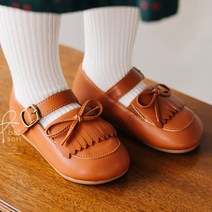 발소리 유아동 콧수염리본로퍼 여아 남아 단화 구두 (120~200)