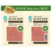 청정원 참나무로 훈연한 샌드위치햄, 120g, 8개