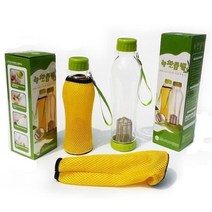 셀럽하우스 휴대용 여과 녹차 물병 파우치 냉온병 물통 소풍 소형