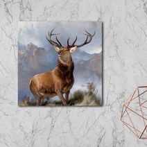 1300K 바인 에드윈랜시어 명화 인테리어액자 35x35 6종, 타입:5