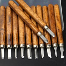 목공예 우드카빙 버터나이프 접도 우드 카빙 키트 우드카빙세트 목공칼 끌집 3pcs 나무, 3개 번호(4 8 11)