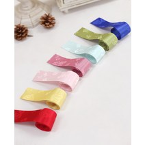 심플 한복 원단리본, 연하늘, 2.5cm, 1개