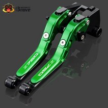 [해외]KAWASAKI Z750 Z 750 2004 2005 2006 오토바이 액세서리 접이식 확장 가능한 브레이크 클러치 레버 로고 Z750, Green B_One Size, Green B_One Size, 상세 설명 참조7