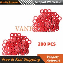 야마하 히다 선외 모터 엔진 부품 보트 200-332-0 용 60006 피스 레드 씰 가스켓 하부 케이싱 332-60006, [01] 200PCS 332-60006-0