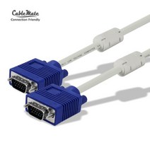 [CableMate] 케이블메이트 RGB(VGA) 고급형 모니터 케이블 [베이지/50M], 단일옵션