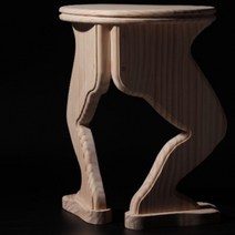 히든상점 맨발의 청춘 빈티지 디자인 특이한 목재 의자, 상세정보참조, 1개