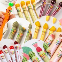 제이스 달콤아삭 8~12색 다색 과일볼펜 8종모음 귀여운볼펜, 2.메론