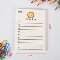 메모 패드 노트 책 찢어 낼 수 있지 장식 스티커 과일 손 계정 메시지 용지 할 일 목록, 02 Apple