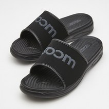 쑴 빅사이즈 300 남성 쿠션 슬리퍼 아지트(블랙 굽높이 3.5cm)