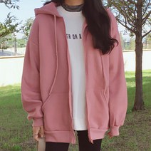 용순언니 여성용 테리느 간절기 후드집업