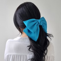 쳐짐이 예쁜 새틴 왕리본 머리핀 리본핀 22color