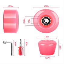 롤러 스케이트 휠 베어링 보드 부품 보라색 경도 풀리