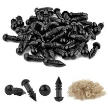 인형눈 100pcs 5-16mm 안구 인형 액세서리 검은 플라스틱 안전 눈 Amigurumi 장난감 6mm 8mm 10mm DIY 재미있는 동물, [05] 9mm