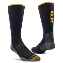 ARIAT승마양말 부츠양말-High Performance Tek Sock, S(210mm~240mm), 블랙