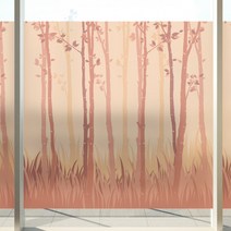 고급칼라안개시트_자작나무 숲의 가을_90x120cm, 단품