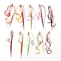 피싱템 타이라바스커트 참돔 광어 우럭 옥돔 (2개입), 오렌지&레드