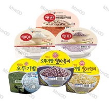 CJ 햇반 흰쌀밥 오뚜기 맛있는밥 현미밥 흑미밥 잡곡밥 210g 12개/24개/30개 모음, 오뚜기 발아현미 210g x 24