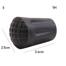1 2pcs 블랙 노르딕 워킹 폴 트렉 텔레스코픽 Alpenstock Crutch 스틱 하이킹 액세서리, -1pc Style 5