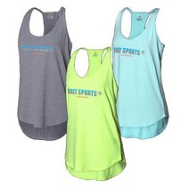 여성용 나시 동대문 요가복 필라테스 커버업 메이 요가 상의 운동복 1개 요가티