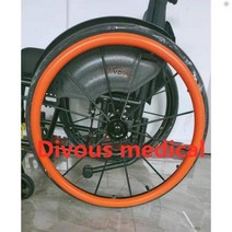 스포츠 휠체어 부품 보호 링, orange