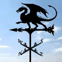 풍향계 정원 스테인리스 바람개비 풍속계 올빼미 인테리어, 01 드래곤 타입