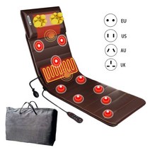 안마매트마사지매트 전기 마사지 패드 건강 관리 진동기 자궁 경부 척추 허리 트임 등 통증 릴리프 발열, [01] 영국, [01] massage mat (pu) bag