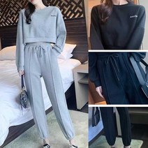 여자 편한 실내복 세트 데일리 외출 여행 캠핑 코디 긴팔운동복 바지 귀여운 저렴한운동복 십대