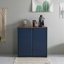 동서가구 이즈 메리 800 도어형 주방수납장, 네이비